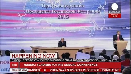 Putin on Turkey- 'I won't ask them to apologize' - annual conference LIVE