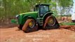 tractor stuck in mud interesting technique, agriculture farming technology, tractor workin