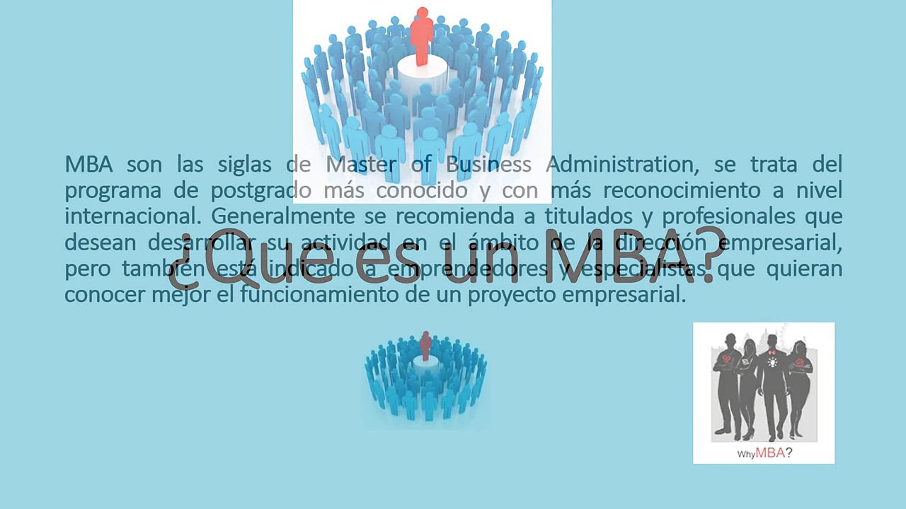 que es un MBA