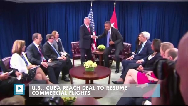 U.S., Cuba reach deal to resume commercial flights