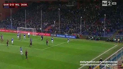 M'Baye Niang Fantastic Chance - Sampdoria v. AC Milan Coppa Italia 17.12.2015 HD