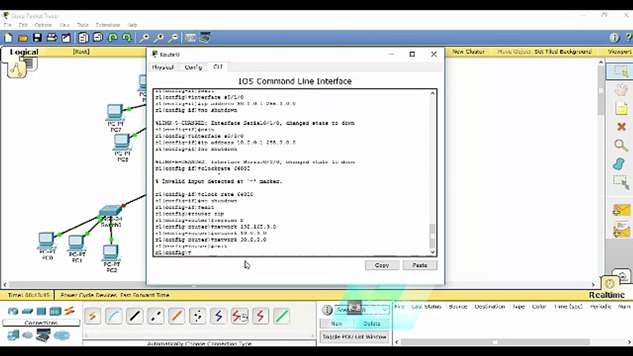 configuration du protocole rip v2-CISCO