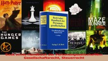 Lesen  Becksches Handbuch der Personengesellschaften Gesellschaftsrecht Steuerrecht PDF Frei