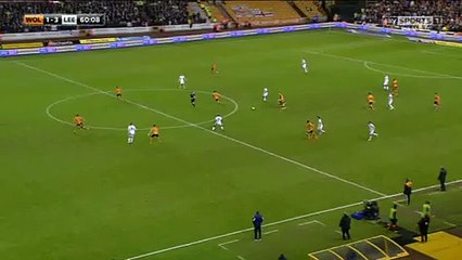 Sam Byram Goal - Wolves 1-3 Leeds - 17-12-2015 Championship