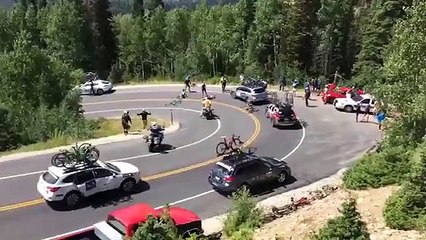 Cyclist Slams Into Vehicle At High Speed