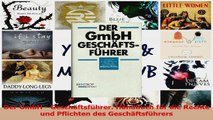 Download  Der GmbH  Geschftsfhrer Handbuch fr die Rechte und Pflichten des Geschftsfhrers Ebook