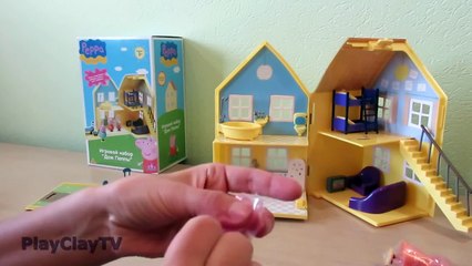 Peppa Pig HD the NEW House kids toys and Paw Patrol Chase the police PlayClayTV