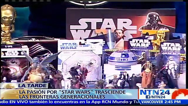 Fanáticos de Star Wars presentan en NTN24 piezas de la colección de la saga