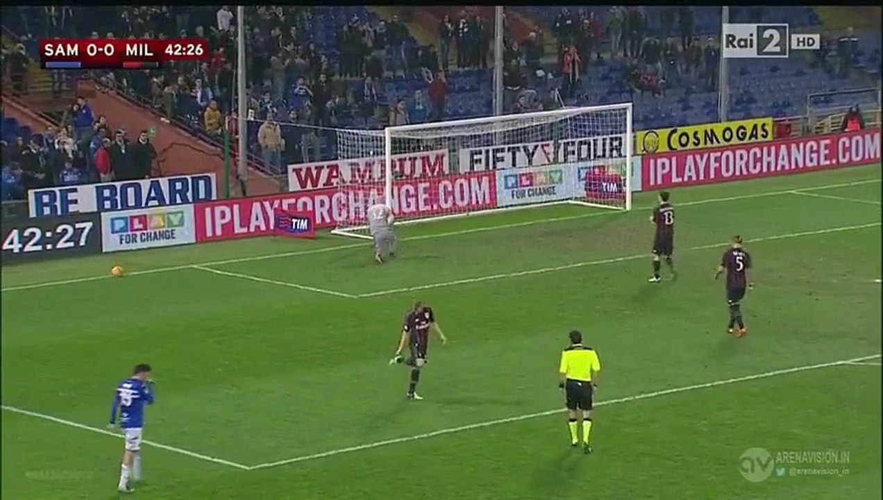 Sampdoria 0 - 2 AC Milan - All Goals and highlights Coppa Italia 17/12/2015