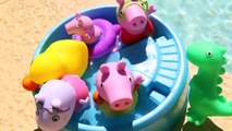 pig peppa Peppa Pig Bath Squirters Pool Party with George, Dinosaur and Suzy Sheep DisneyCarToys