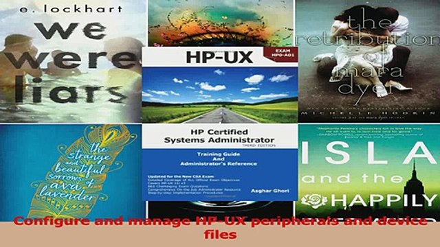 HPUX HP Certification Systems Administrator Exam HP0A01 Training Guide and PDF