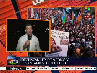 Argentinos rechazan levantamiento del cepo cambiario