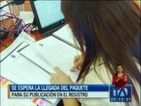 El Director del Registro Oficial espera las 15 enmiendas para su publicación