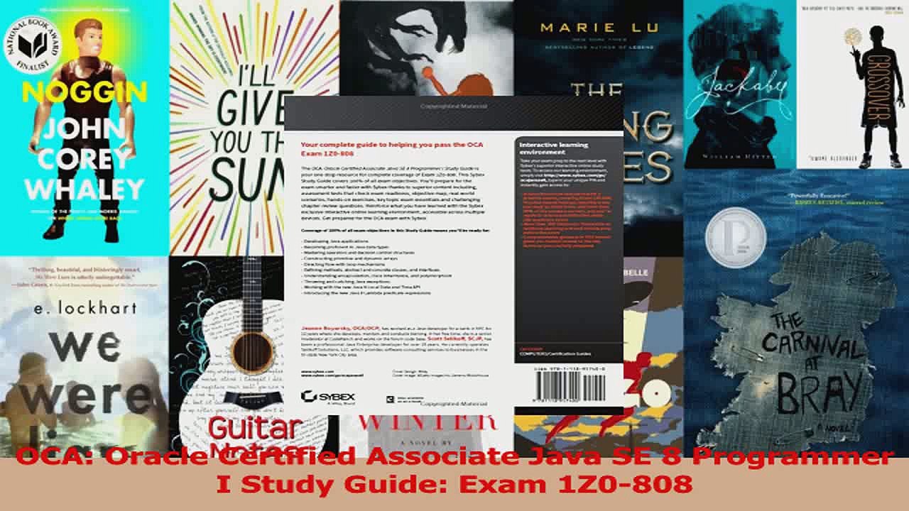 OCA Oracle Certified Associate Java SE 8 Programmer I Study Guide Exam 1Z0808 Download