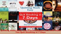 Download  Quitting Made Easy The Proven System That Will Make You Quit Smoking in 7 Days Ebook Free