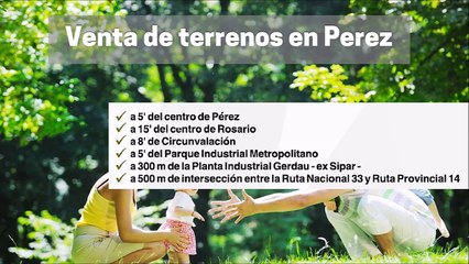 Venta de Terrenos en Rosario y alrededores.