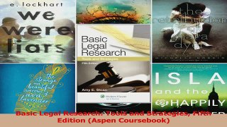 PDF Download  Basic Legal Research Tools and Strategies Fifth Edition Aspen Coursebook Read Full Ebook