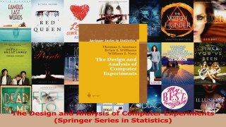 Read  The Design and Analysis of Computer Experiments Springer Series in Statistics Ebook Free