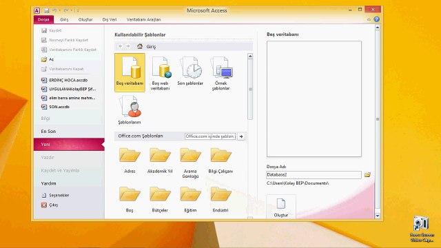 KOLAYBEP KURULUM ÖNCESİ AYARLAR (OFFİCE 2010)