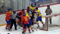 Хоккейный матч Украина Румыния закончился массовой дракой