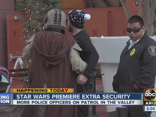 Star Wars premiere extra security