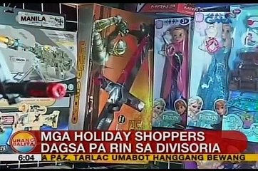 UB Mga holiday shoppers, dagsa pa rin sa Divisoria