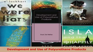 PDF Download  Development and Use of Polyurethane Products Download Online
