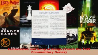 Read  Ecclesiastes and Song of Songs Teach the Text Commentary Series Ebook Free