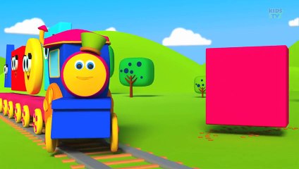 Bob, The Train | Building with shapes | Shape song | Shapes