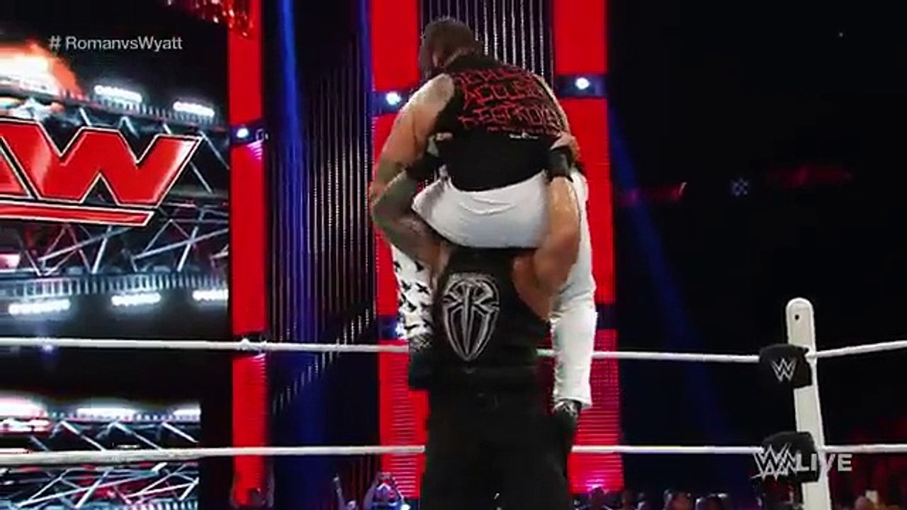 Roman Reigns vs. Bray Wyatt- Raw, Sept. 28, 2015