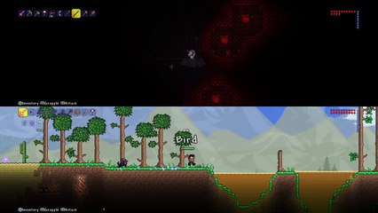 Terraria: Fighting the Brain of Cthulu