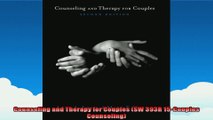 Counseling and Therapy for Couples SW 393R 15Couples Counseling
