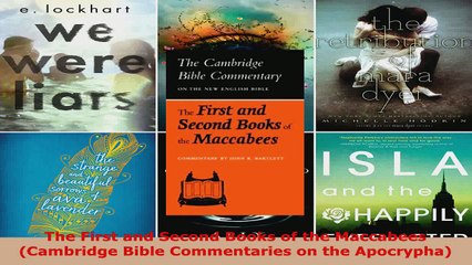Read  The First and Second Books of the Maccabees Cambridge Bible Commentaries on the EBooks Online