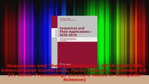 Read  Sequences and Their Applications  SETA 2010 6th International Conference Paris France Ebook Free