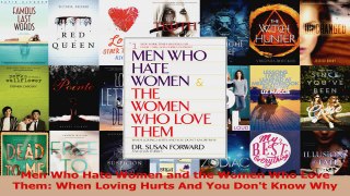PDF Download  Men Who Hate Women and the Women Who Love Them When Loving Hurts And You Dont Know Why Download Full Ebook