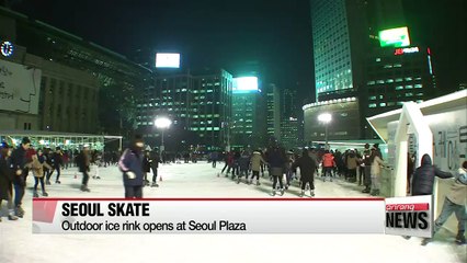 Download Video: Outdoor ice rink opens at Seoul Plaza