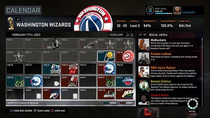 NBA 2K16: Wizards MyGM ep. 54 Simming to the End of the Year