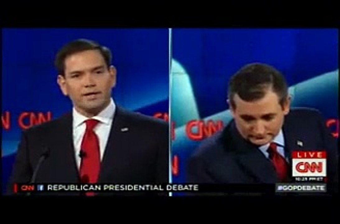 Cruz and Rubio Battle