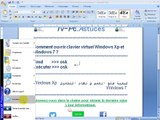 Comment ouvrir clavier virtuel windows xp et windows  7