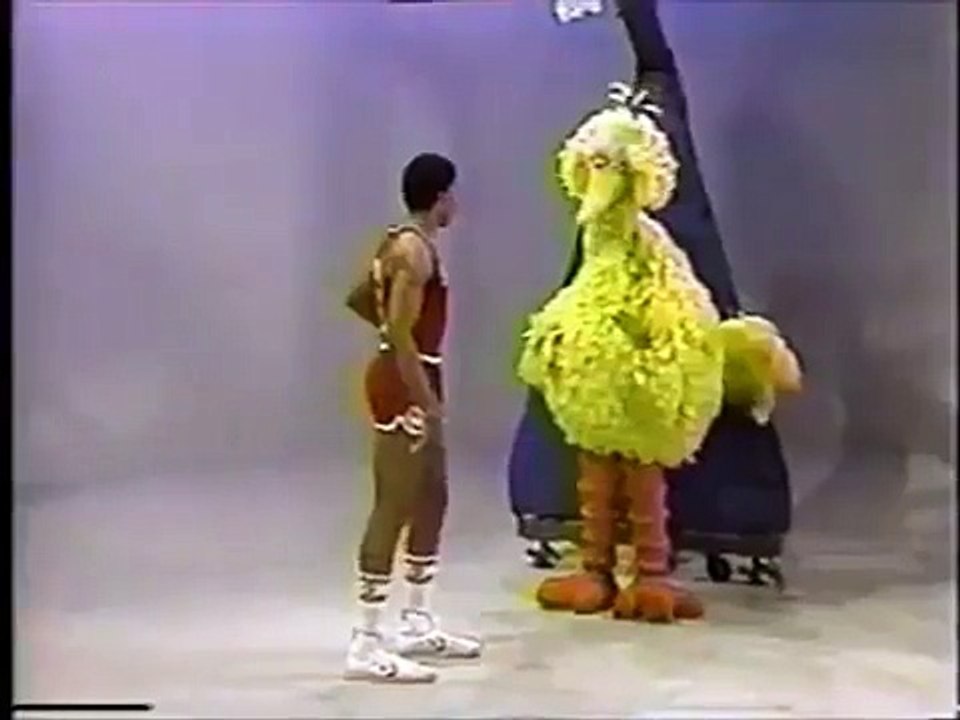Classic Sesame Street Big Bird and Dr. J