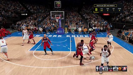 Smooth cross over and dunk finish