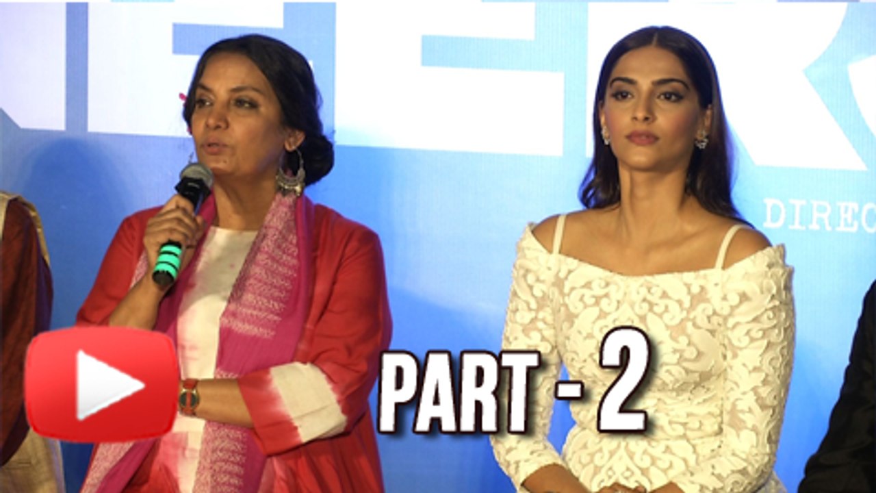 Neerja Trailer Launch | Sonam Kapoor, Shabana Azmi | Uncut Part 2