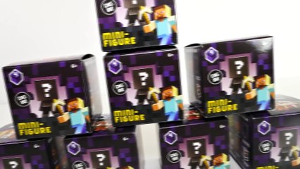 8 MINECRAFT Blind Boxes Obsidian Series 4 Unboxing Minecraft Surprise Toys by DCTC