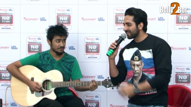 Ayushmann Khurrana Song Pani Da Rang Live Performance From Bollywood Movie Vicky Donor at Hindustan Times No TV Day