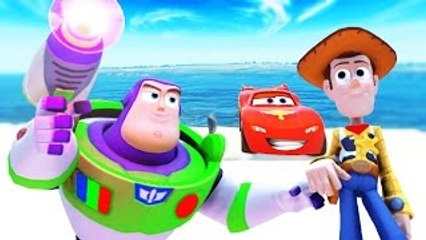 Nursery Rhymes with Buzz Lightyear, McQueen & Toy Story Woody SUPERHERO ! Children Rhymes