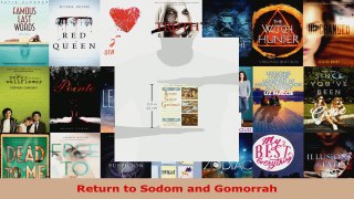 Read  Return to Sodom and Gomorrah Ebook Free