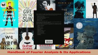 PDF Download  Handbook of Fourier Analysis  Its Applications PDF Online