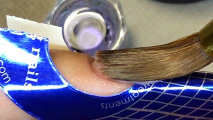 How To Perfectly Flush Cuticle Application Nude Almond Nails