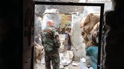 Sur la ligne de front avec l'armée syrienne à Jobar