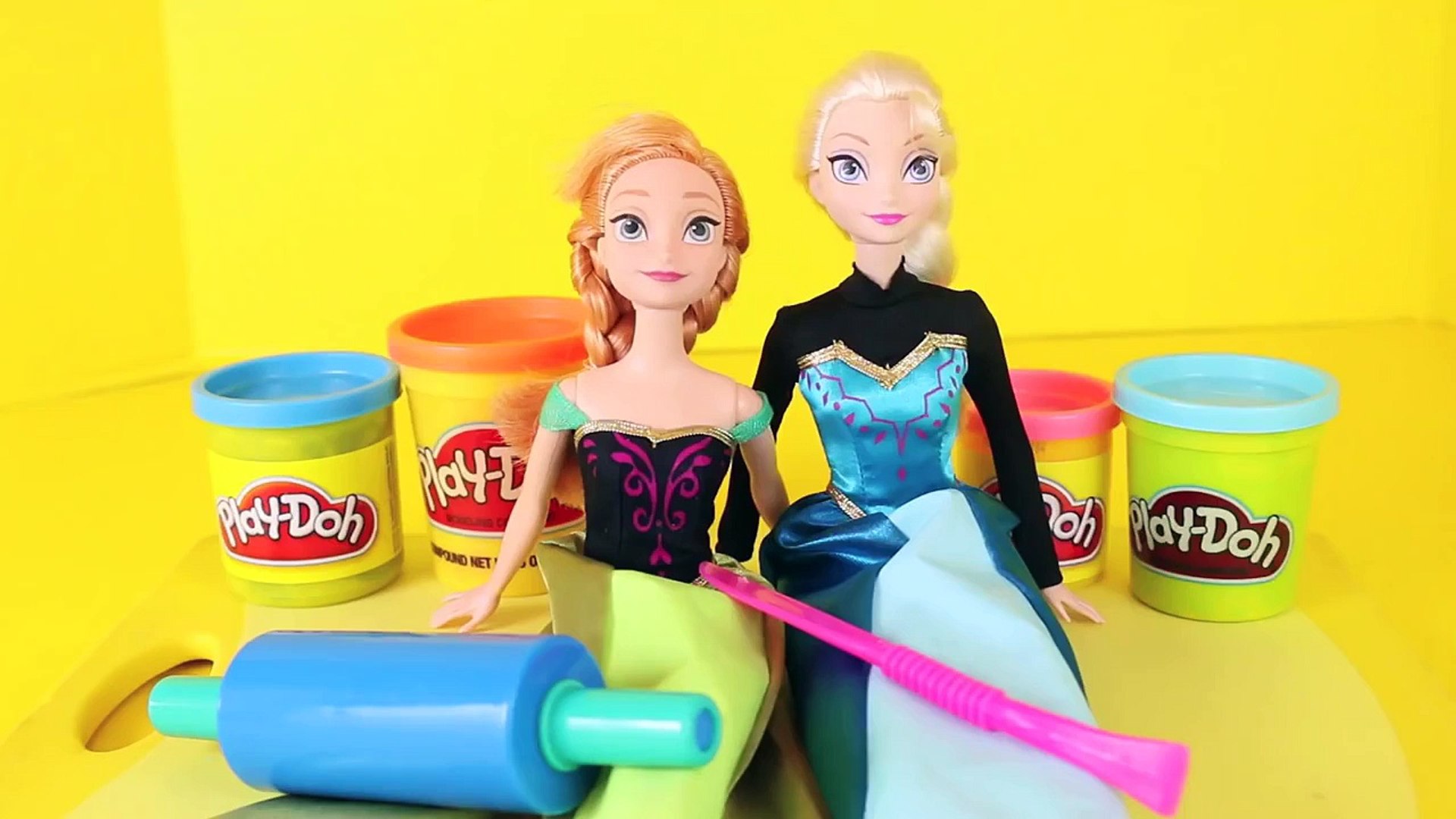 Frozen MERMAID Elsa and Anna Barbie Play Doh Dress Up Mermaids Dolls  DisneyCarToys - Dailymotion Video